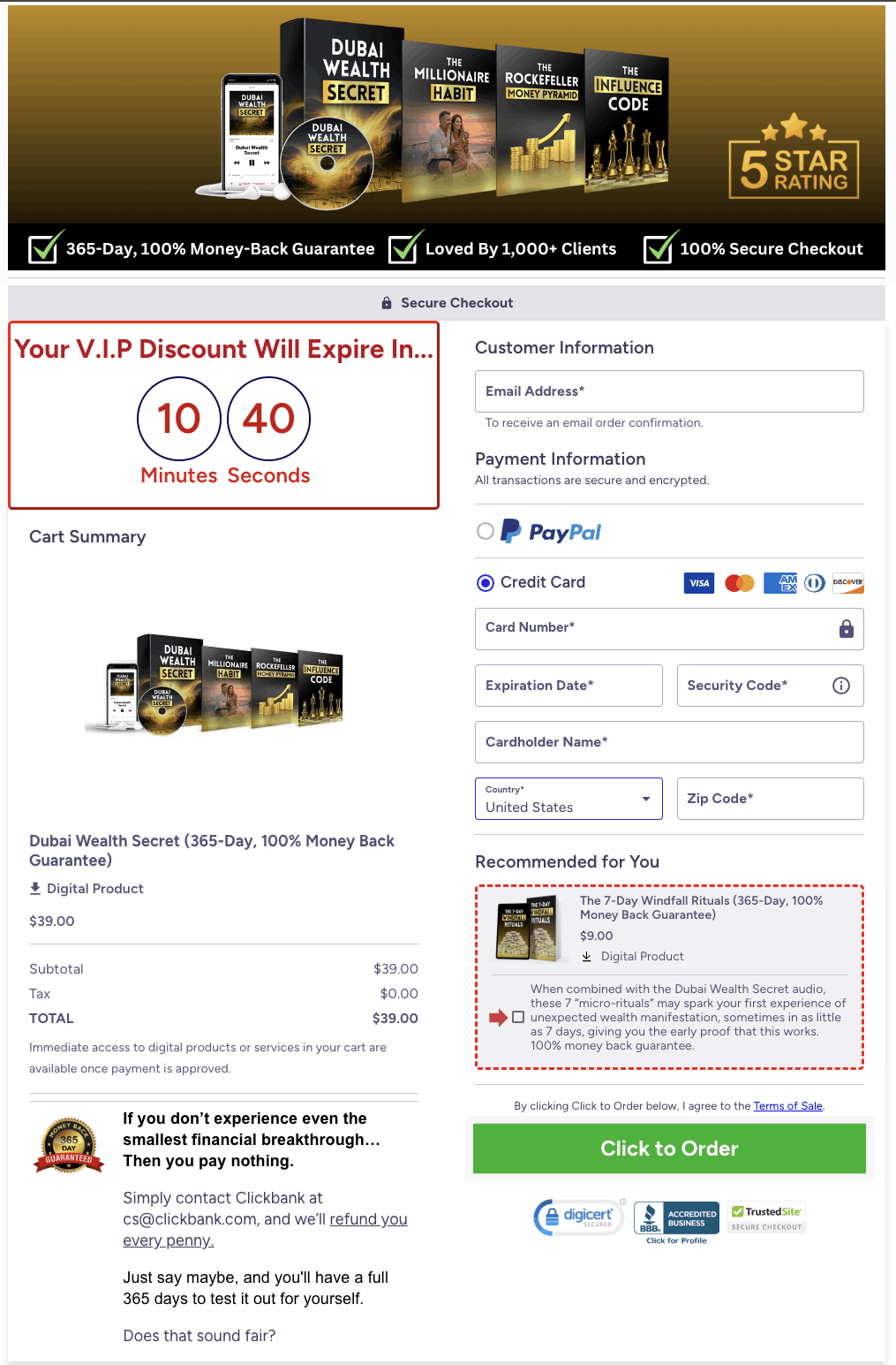 Dubai Wealth Secret - Buy Now